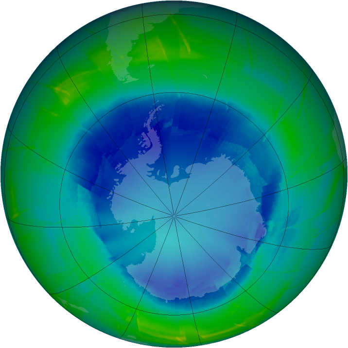 Ozone Map 2009-08-20